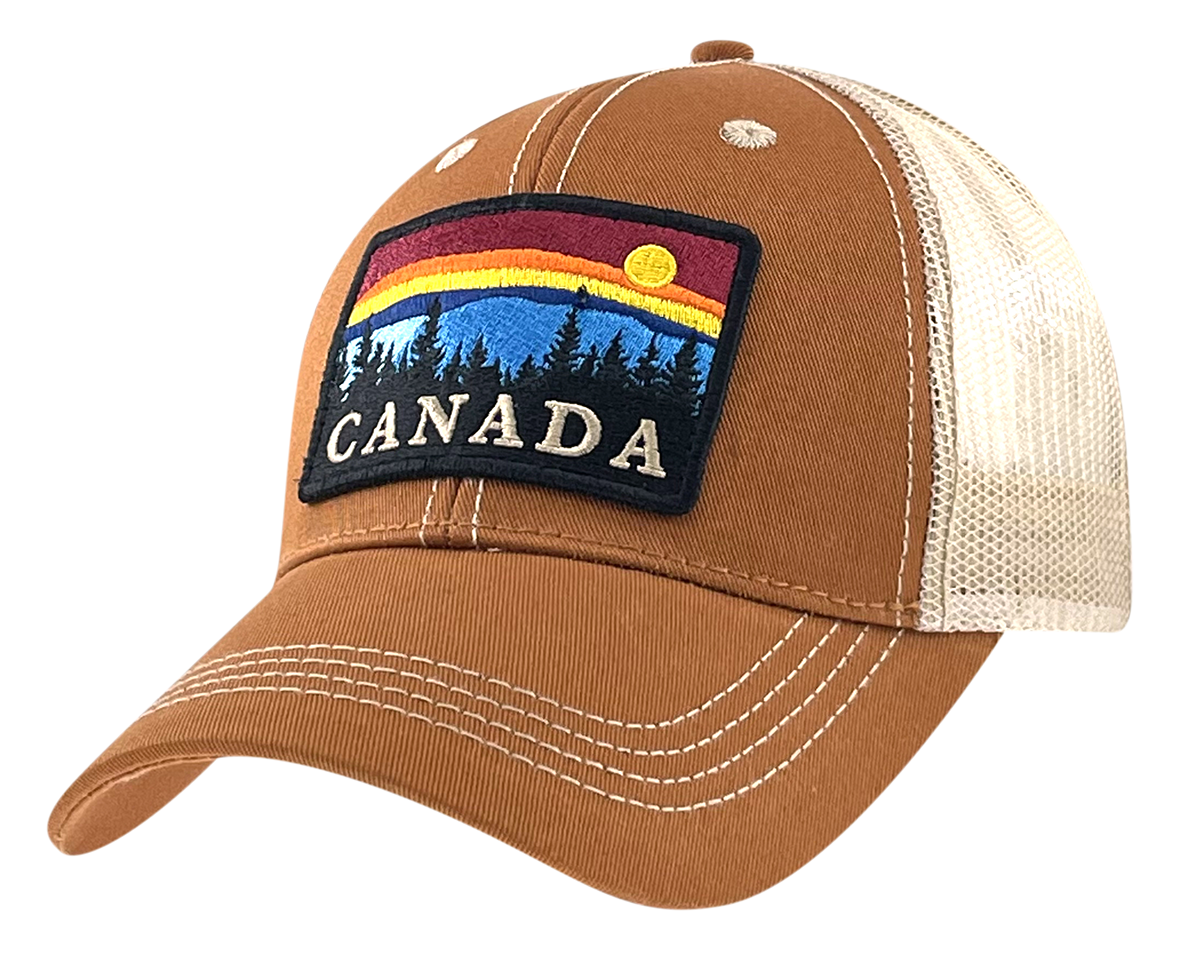 Canada Meshback with Large Embroidery Outdoor Scene Patch