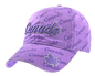 Canada Washed Cotton Ladies hat with All-Over Print and Embroidery