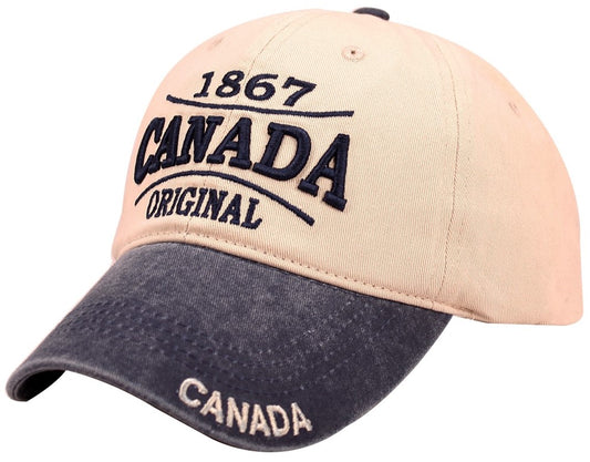 Canada Baseball Hats- Washed Canada - Summer Colours