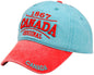 Canada Baseball Hats- Washed Canada - Summer Colours