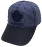 Canada Baseball Hats- Washed Subtle Embroidery w/ Leather Peak