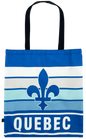 Canvas Tote Bags with Quebec Flag