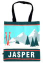 Canvas Tote Bags with Jasper Landmark Scene