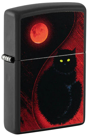 ZIPPO 218 Black Cat Design