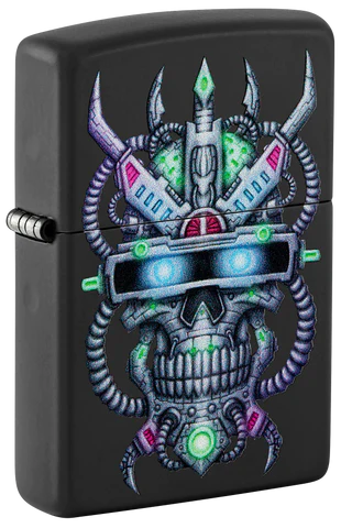 ZIPPO Cyber Skull Design