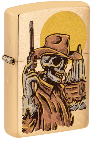 ZIPPO WILD WEST SKELETON DESIGN