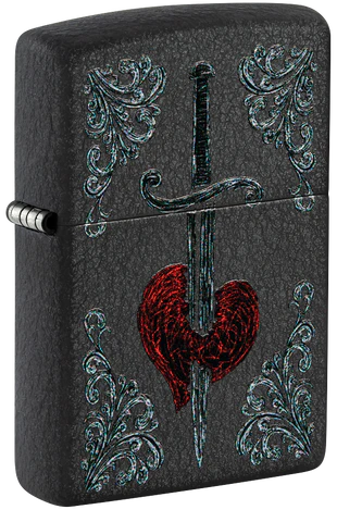 ZIPPO HEART DAGGER TATTOO DESIGN