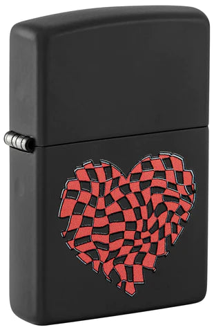 ZIPPO Checkered Heart