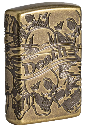 Zippo Lighter Freedom Skull Design (49035)