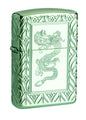 ZIPPO Armor HP Green Elegant Dragon