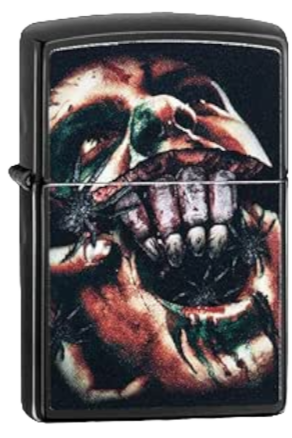 Zippo Lighter Split Face Horror Design (49117)