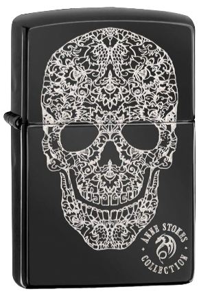 Zippo Lighter Anne Stokes 3D Skull (49143)