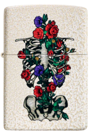 Zippo Lighter Floral Skeleton Design (49252)