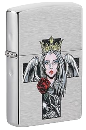 Zippo Lighter Angel and Skull Design (49262)