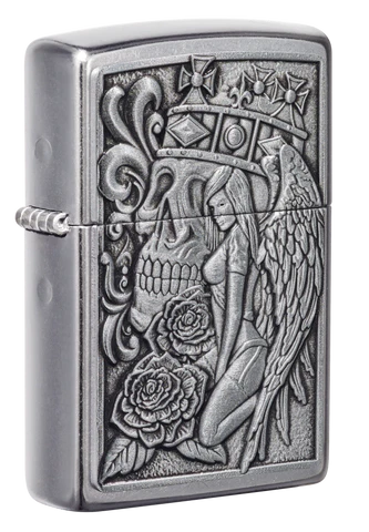 ZIPPO Skull and Angel Emblem Design