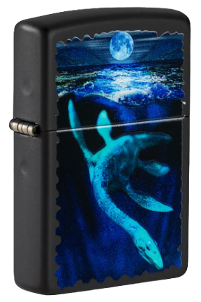 Zippo Lighter Black Light Loch Ness Design (49697)