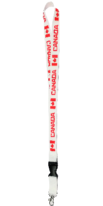 Canada Lanyard with Detachable Key Chain Clip