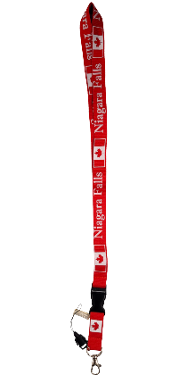 Canada Lanyard with Detachable Key Chain Clip