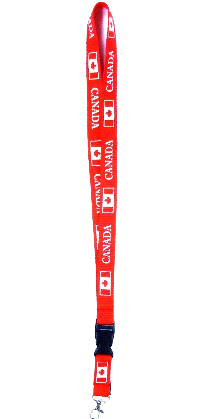 Canada Lanyard with Detachable Key Chain Clip