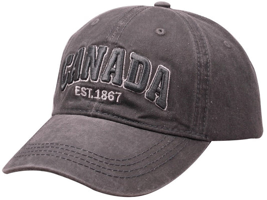 Canada Baseball Hats Washed Tone-on-Tone