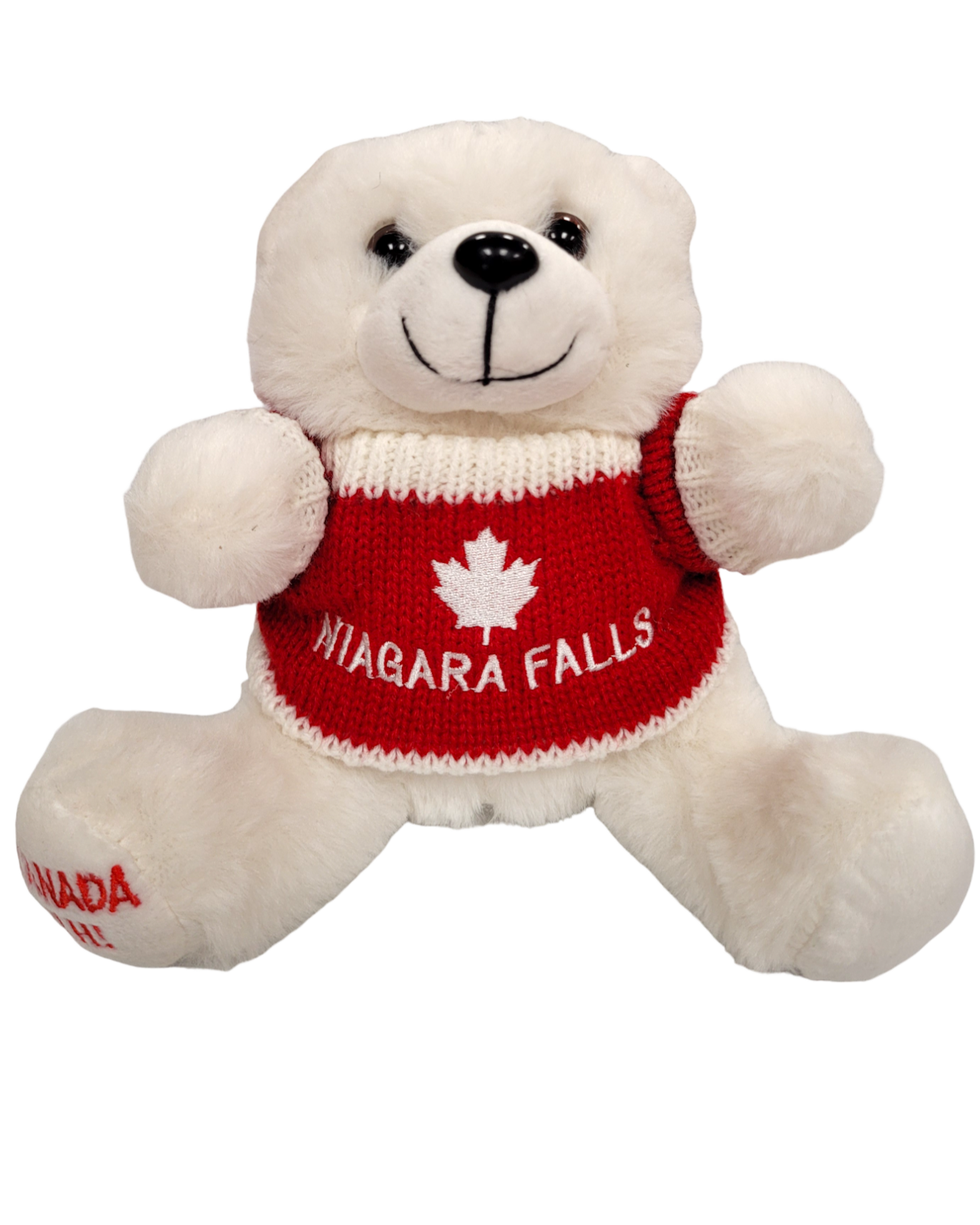 Furry Plush with Knitted Sweater Niagara Falls