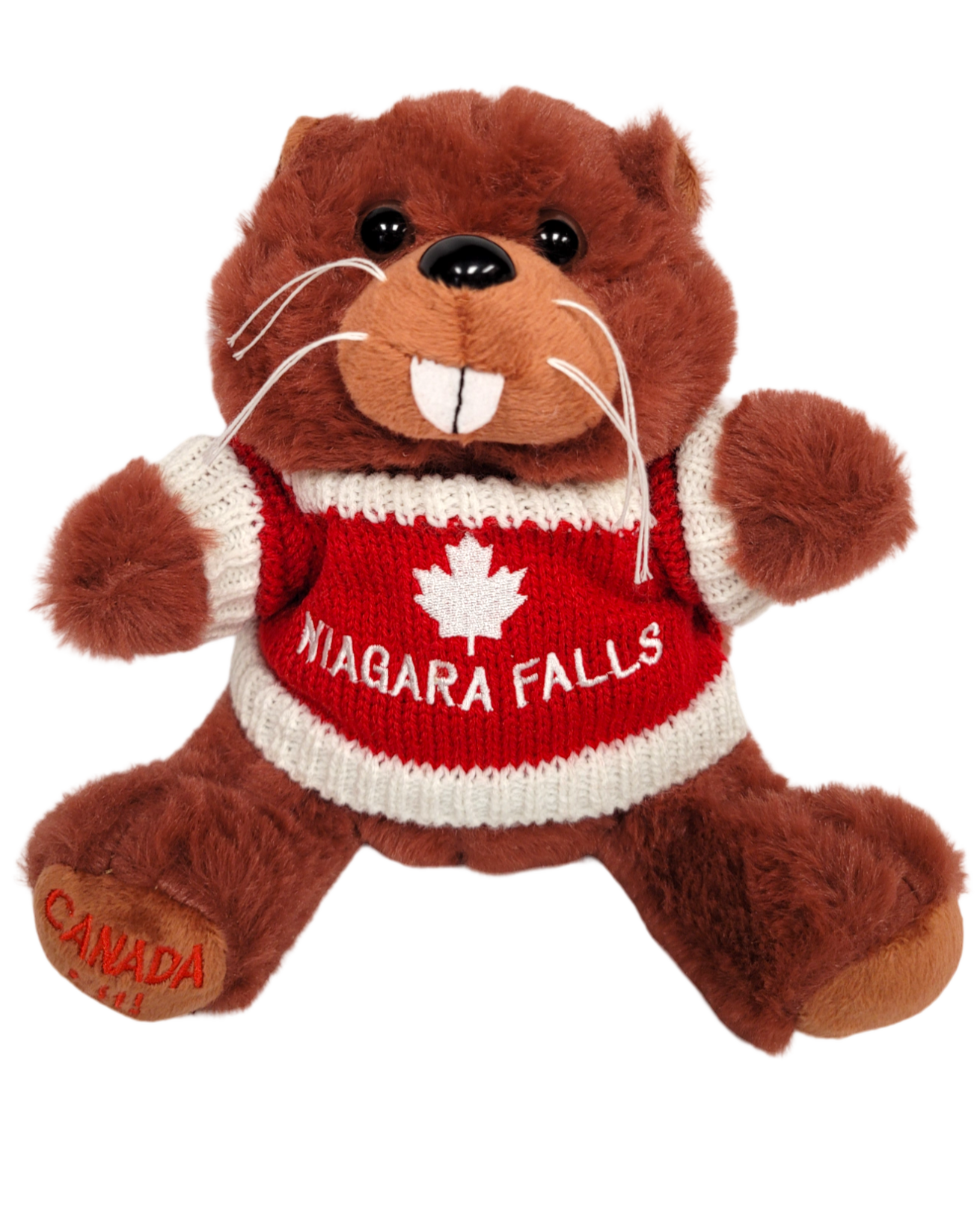 Furry Plush with Knitted Sweater Niagara Falls