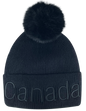 Canada Knit Toque with Pom w/ Tone-on Tone Embroidery