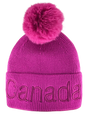 Canada Knit Toque with Pom w/ Tone-on Tone Embroidery