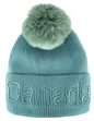 Canada Knit Toque with Pom w/ Tone-on Tone Embroidery