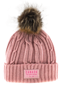 Canada Heavy Knit Toque with Faux-Fur Pom and Tone-on Tone Patch