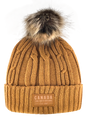 Canada Heavy Knit Toque with Faux-Fur Pom and Tone-on Tone Patch