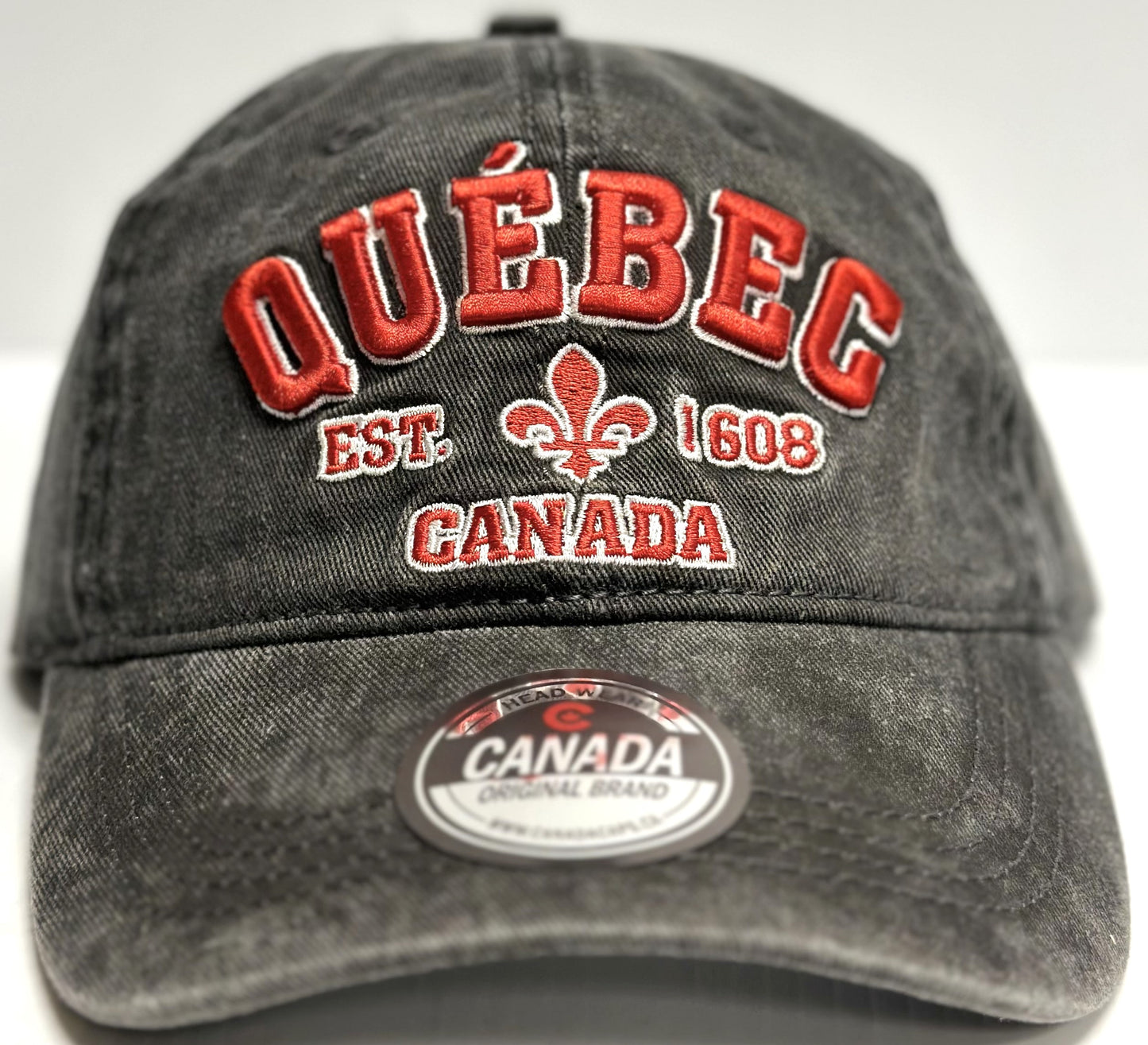 Baseball Cap, Retro Wash - Quebec