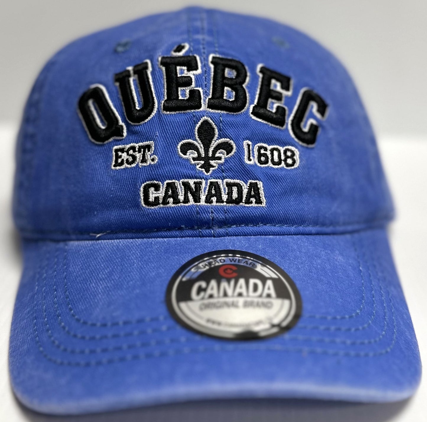 Baseball Cap, Retro Wash - Quebec