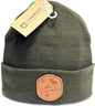 Canada Knit Toque with Leather Patch (10 Colours Available) *Many Cities