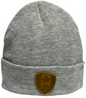 Knit Toque with Leather Patch - Jasper