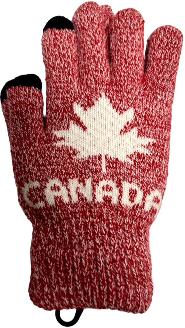 Canada Knit Winter Gloves