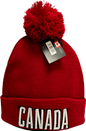 Canada Knit Beanie - Embroidered w/ Pom