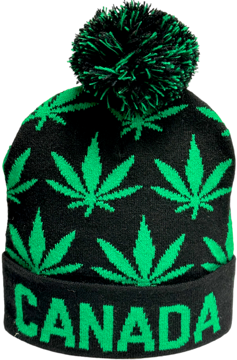 Canada Knit Beanie - Marijuana Leaves