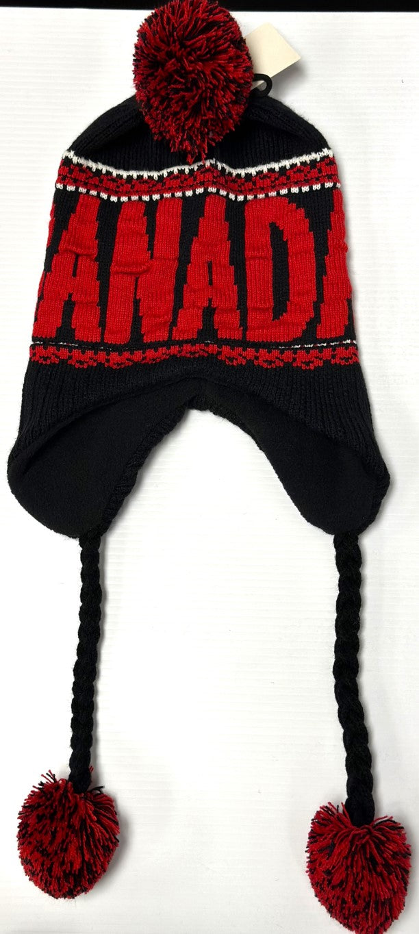 Canada Deluxe Earflap Helmet Toque with Fleece Lining