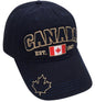 Canada Baseball Hats - Cotton w/ Applique Embroidery