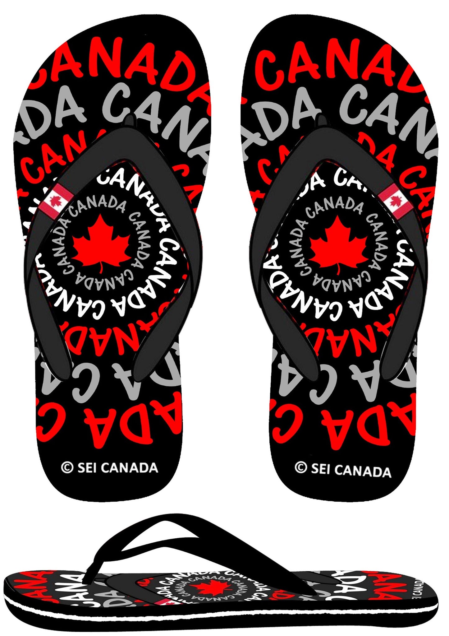 Canada Flip-Flop Sandals for Adults