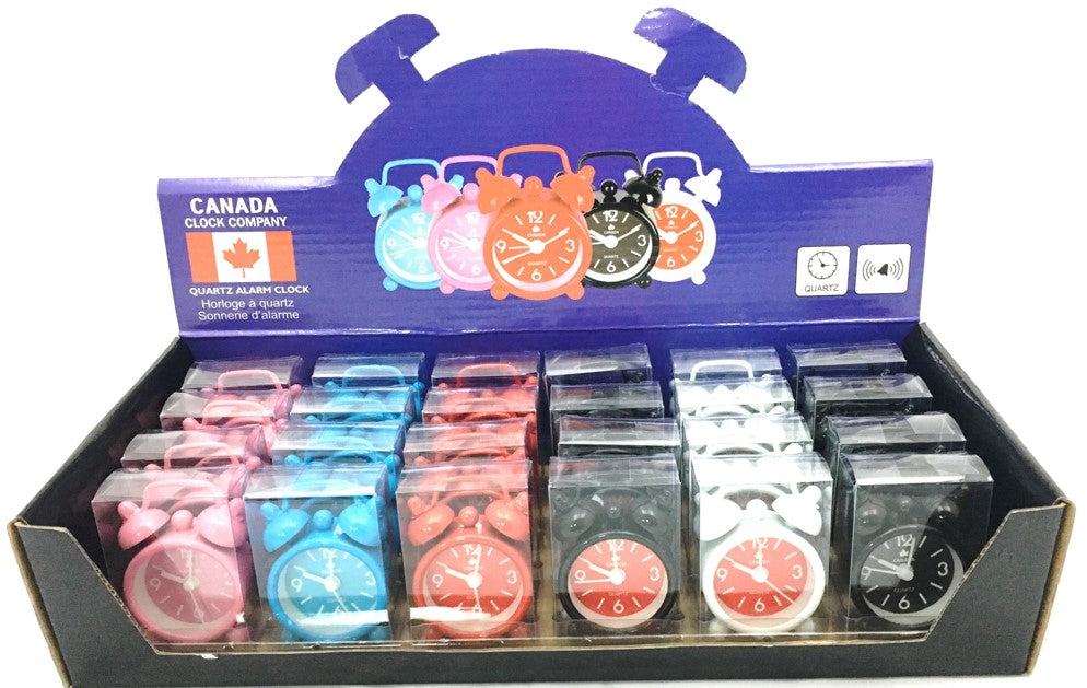 Canada Mini Alarm Clock - Astd. Colours