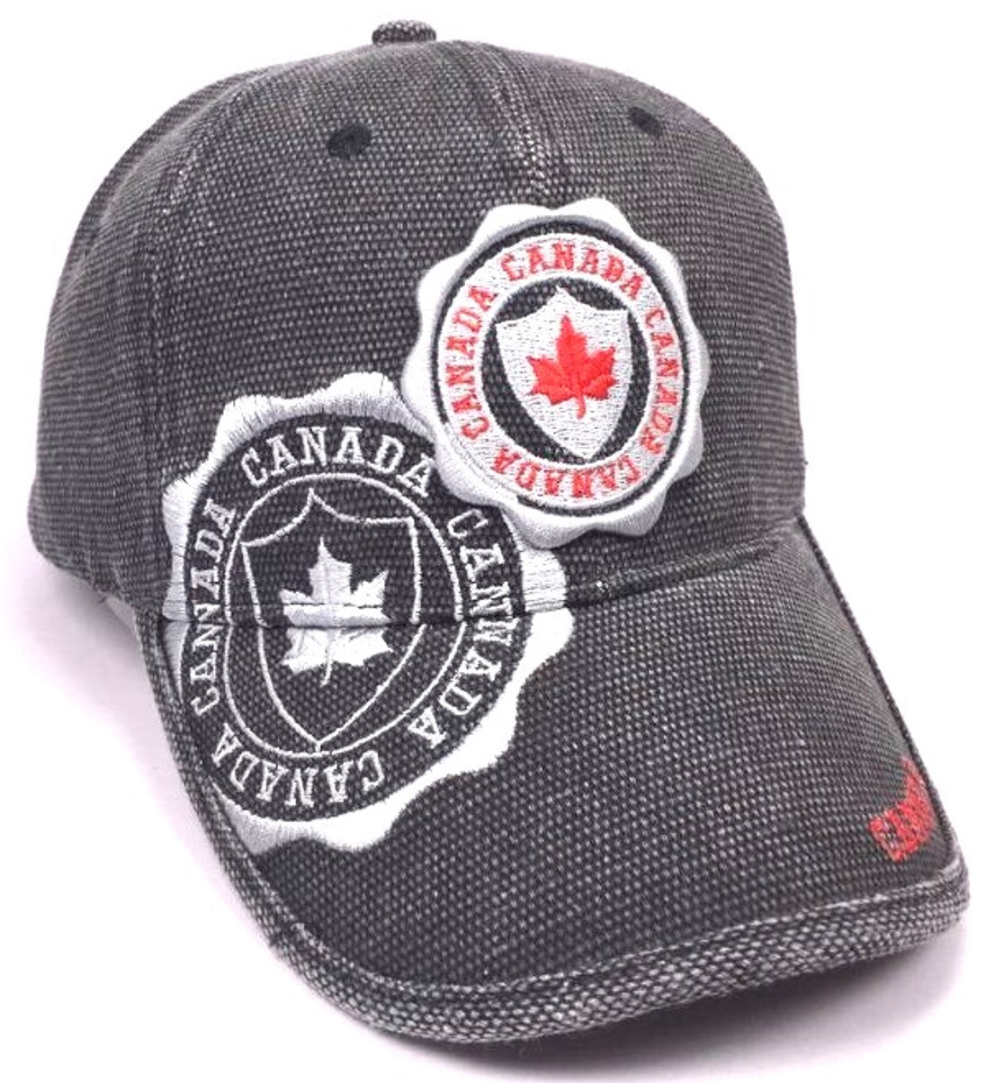 Canada Baseball Hats - Stone Washed Medallion Logo