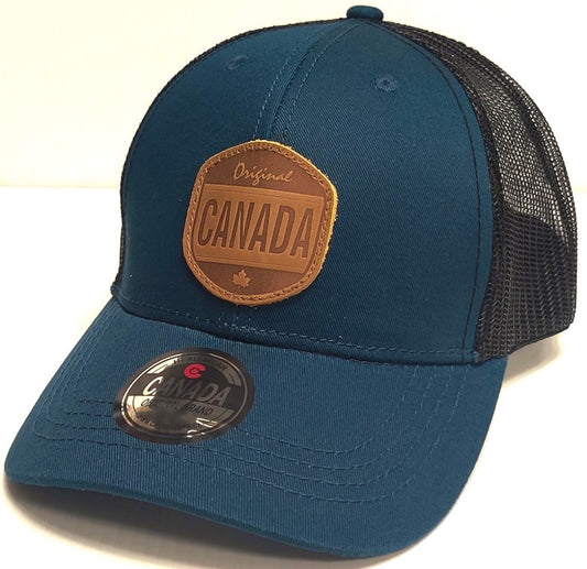 Canada Baseball Hats - Meshback with Leather Patch