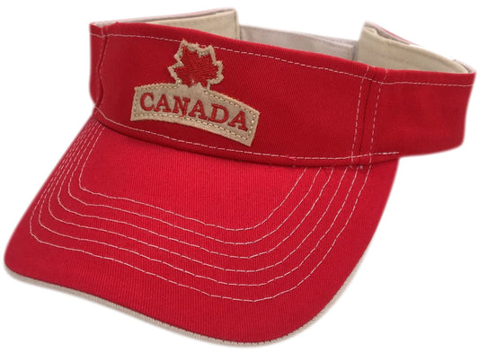 Canada Cotton Visor - Felt ML Embroidery on Centre