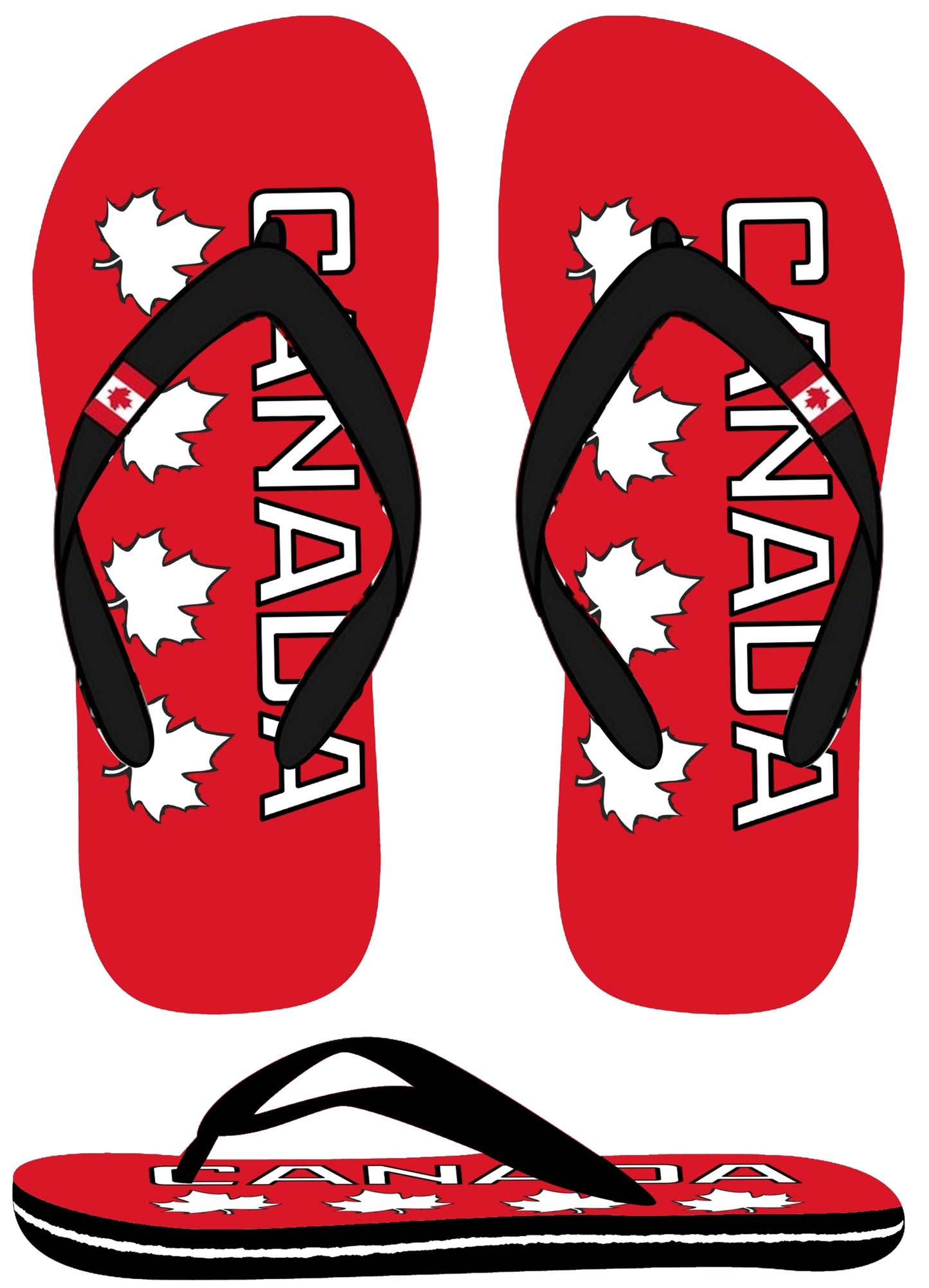 Canada Flip-Flop Sandals for Adults