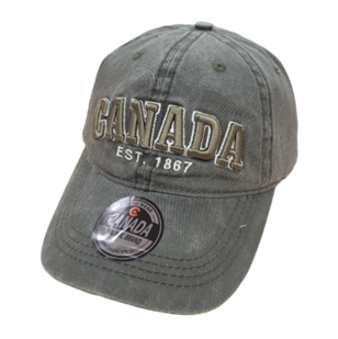 Canada Baseball Hats Washed Tone-on-Tone