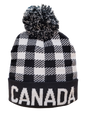 Canada Knit Beanie - Canada Plaid w/Pom