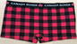 Ladies Canada Boxer Short Buffalo Plaid - Black/Red