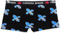 Ladies Canada Boxer Short Quebec Fleur du Lys - Black